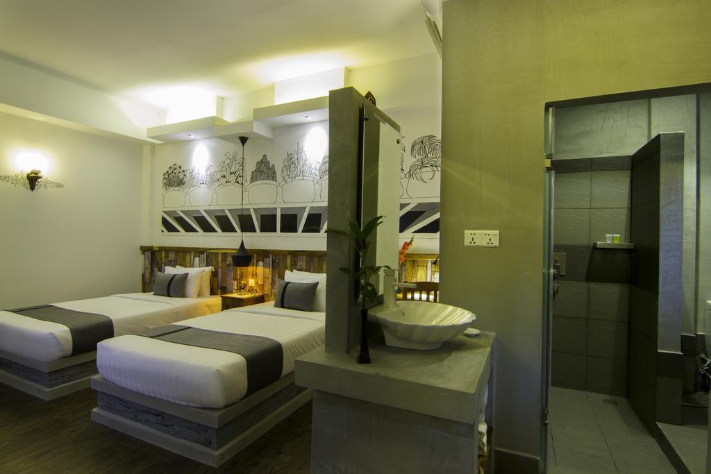 Double Leaf Boutique Hotel Phnom Penh Ruang foto